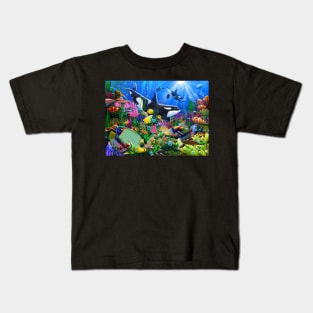 Orca's Tropical Reef Kids T-Shirt